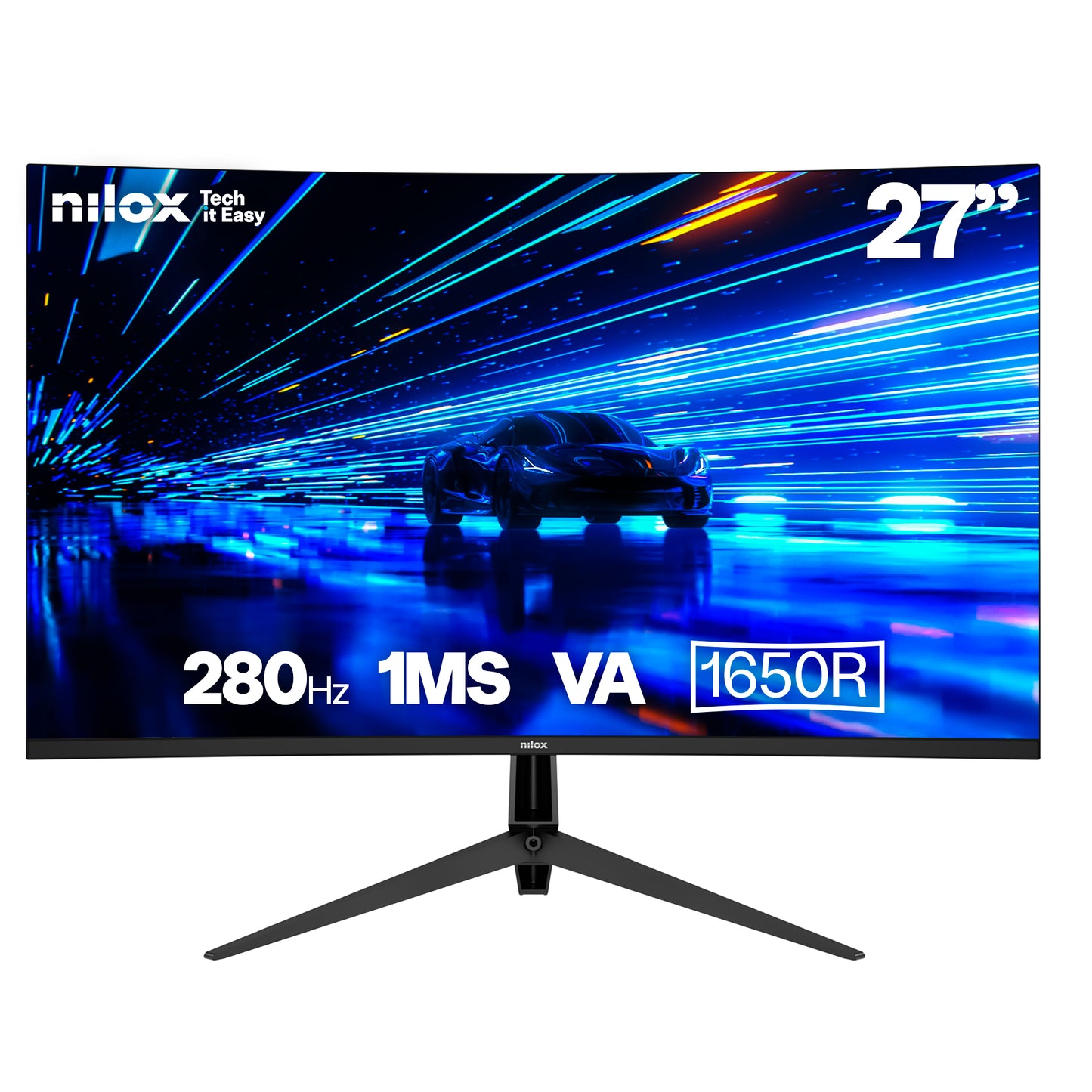 Monitor NILOX 27" FHD Curvo HDMI Negro (NXM27CV28001)