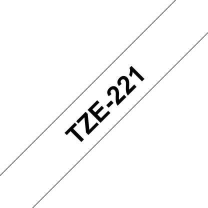 BROTHER Tape 9mm 8m Black on White (TZe-221)