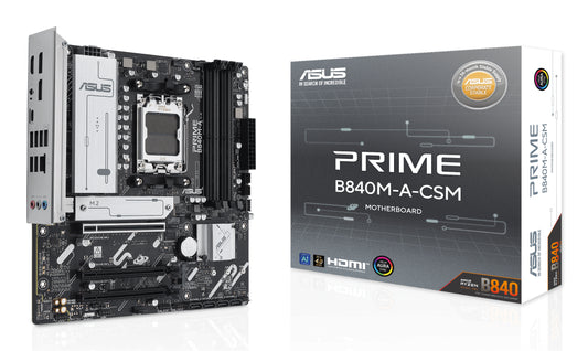 ASUS PRIME B840M-A-CSM: (AM5) 4DDR5 4SATA6 USB-C HDMI