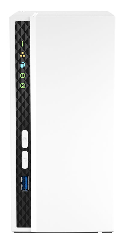 NAS QNAP 2Gb SATA2/3 USB RJ45 2 Bahías Blanco (TS-233)