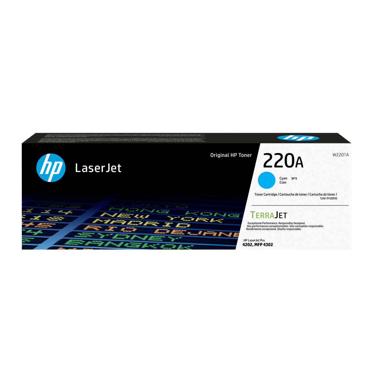 HP W2201A Cyan Cartucho de Toner Original - 220A. 1.800 Paginas
