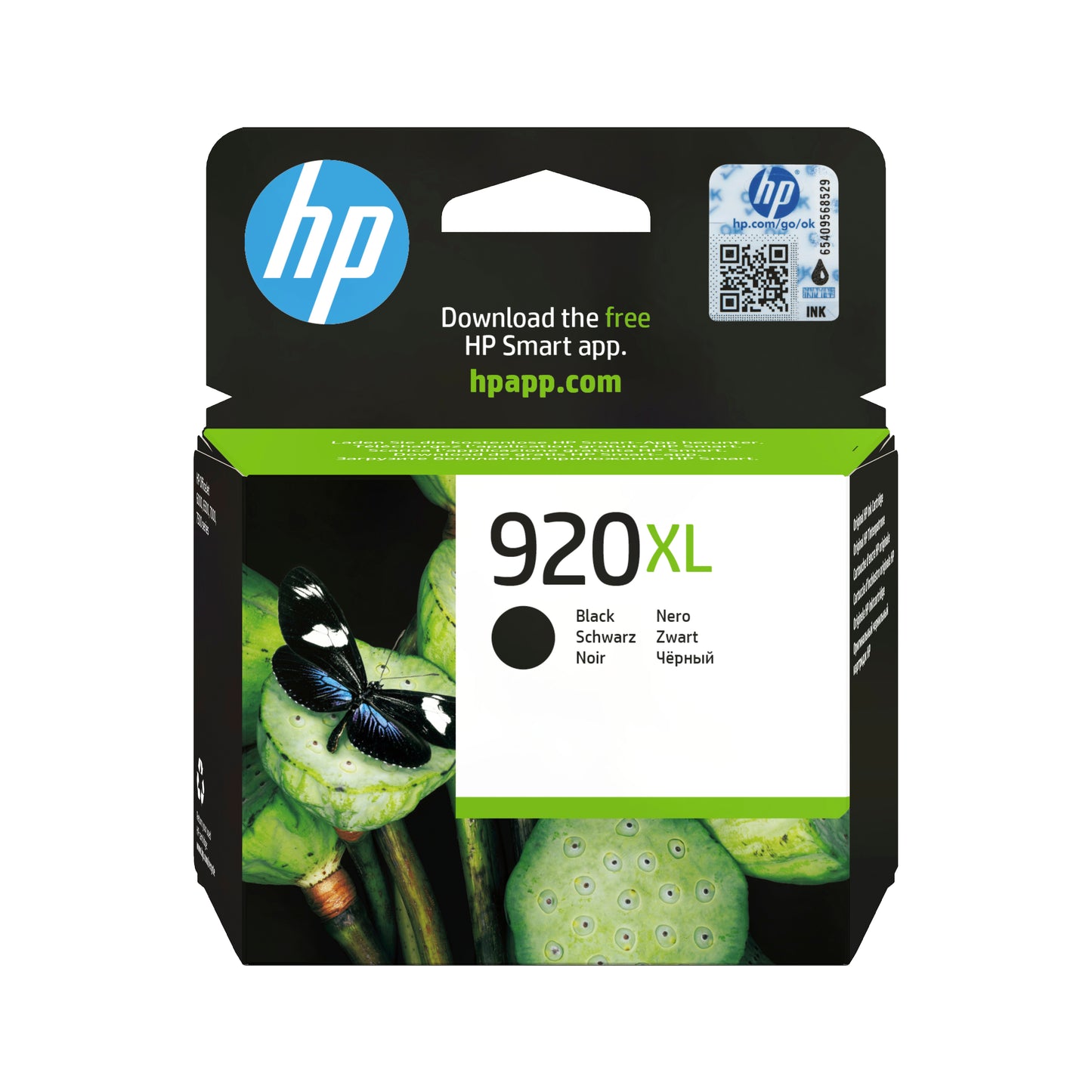 HP 920XL Black Original Ink Cartridge - CD975AE. 1,200 Pages