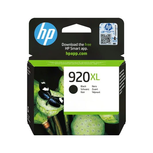 HP 920XL Black Original Ink Cartridge - CD975AE. 1,200 Pages