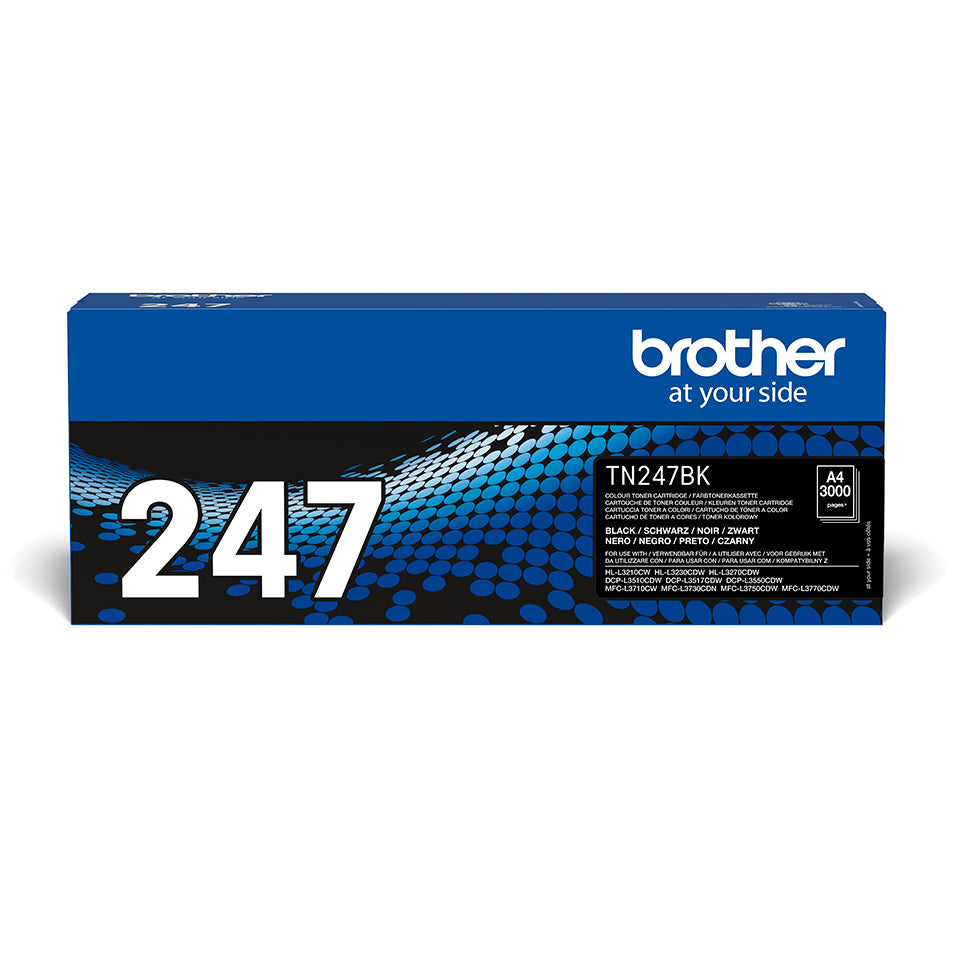 Toner BROTHER Impresión LED Negro 3000 pág (TN247BK)