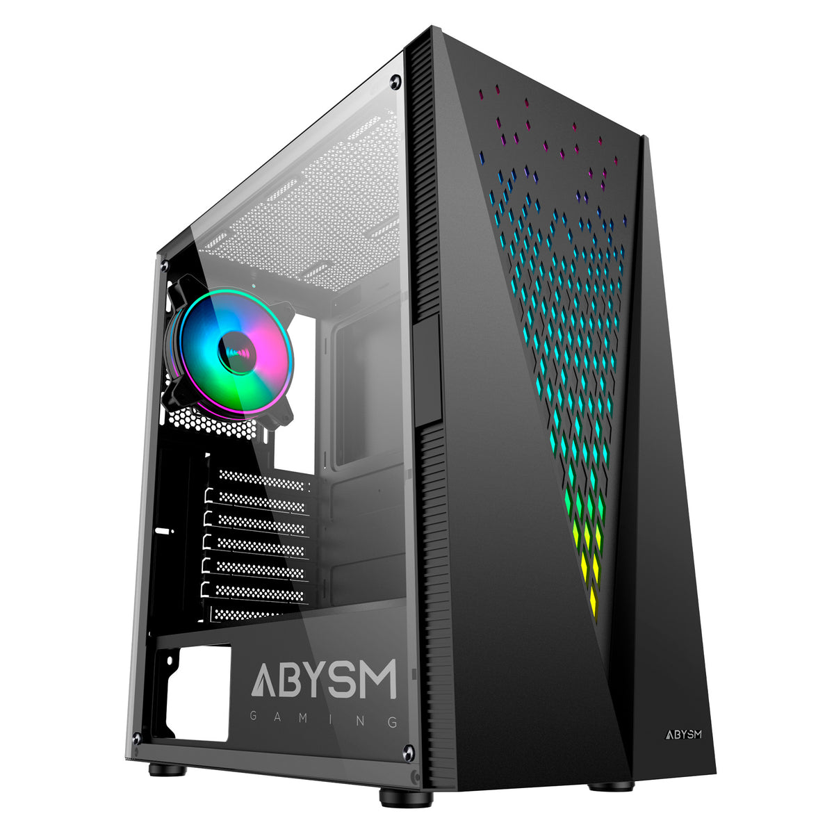 Caja Abysm Danube Kolpa ARGB ATX Negra (AB812109)