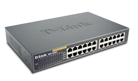 Switch 24 puertos RJ45 10/100mbps sobremesa, montaje en rack