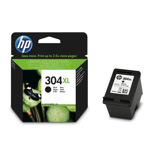 HP 304XL Original Black Ink Cartridge - N9K08AE. 300 Pages