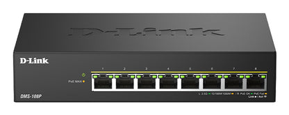 D-Link 8xRJ45 PoE 290W Black Switch (DMS-108P/E)
