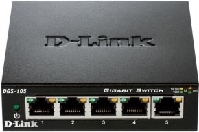 Switch 5 puertos RJ45 10/100/1000mbps sobremesa