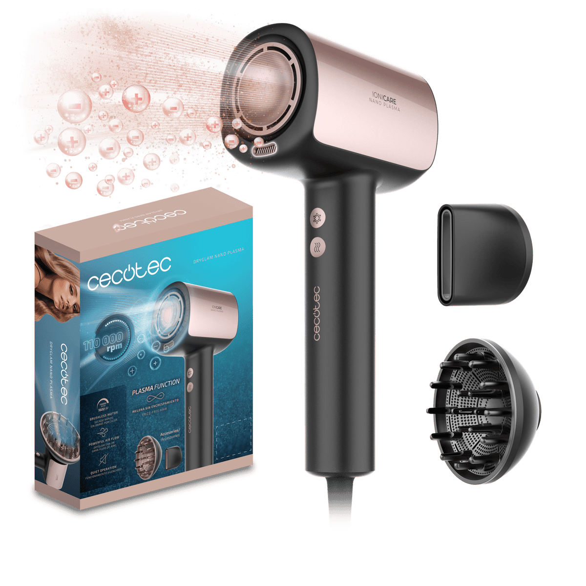 Secador CECOTEC DryGlam Nano Plasma (A01_EU01_100150)