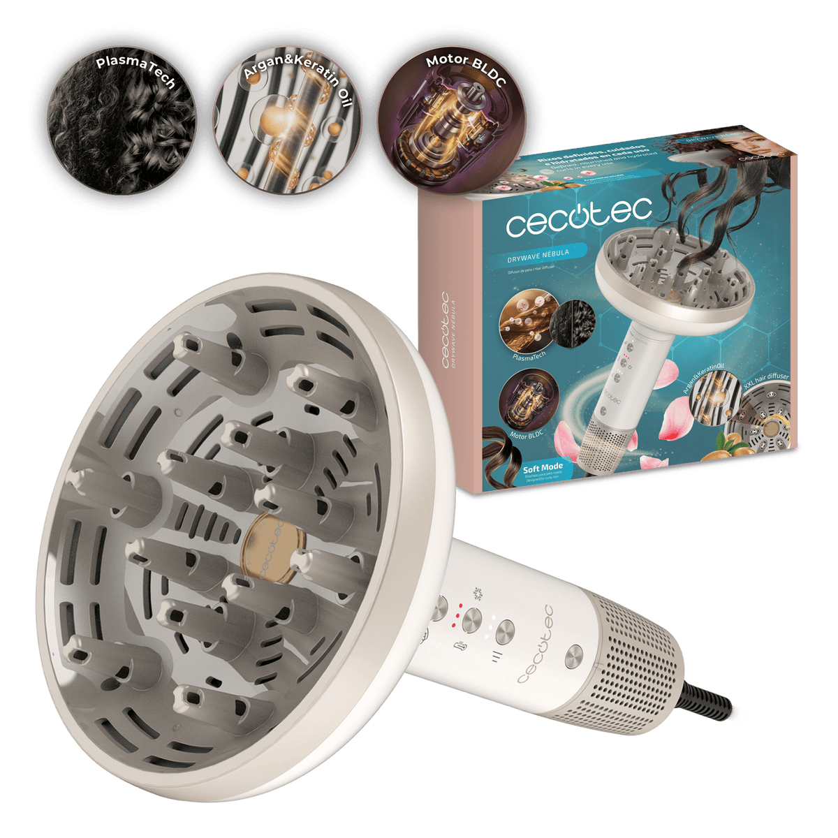 Secador CECOTEC DryWave Nébula Difusor(A01_EU01_114726)