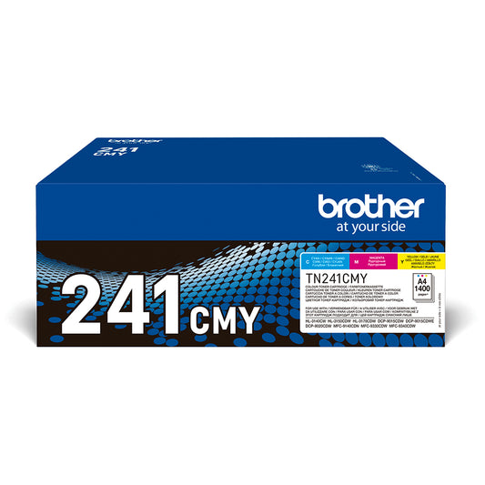 Toner BROTHER Pack Tricolor 1400 páginas (TN241CMY)