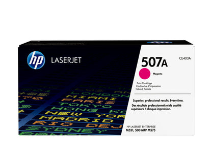 HP CE403A Magenta Cartucho de Toner Original - 507A. 6.000 Paginas
