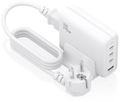 Cargador AISENS 140W 1xUSB-A 3xUSB-C (ASCH-140W4P055-W)