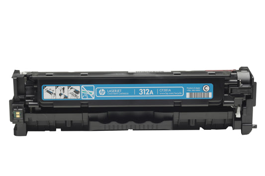 HP CF381A Cyan Cartucho de Toner Original - 312A. 2.700 Paginas