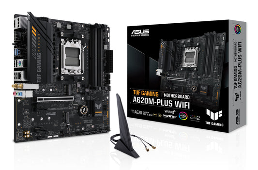 ASUS TUF GAMING A620M-PLUS WIFI: (AM5) 4DDR5 HDMI mATX