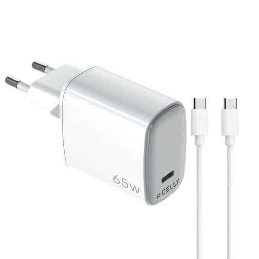Celly USB-C 65W Charger + Cable (UPTC1USBC65WCTC)