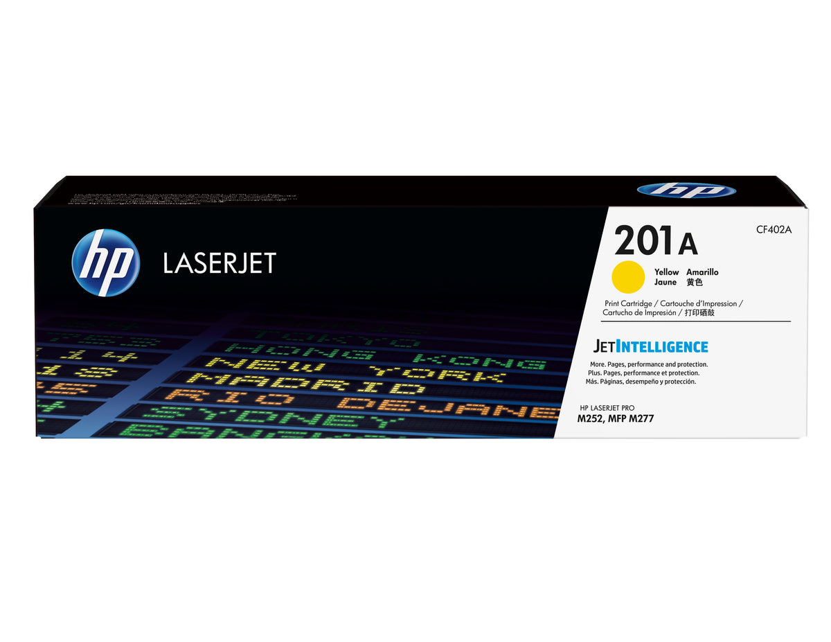 HP CF402A Amarillo Cartucho de Toner Original - 201A. 1.400 Paginas