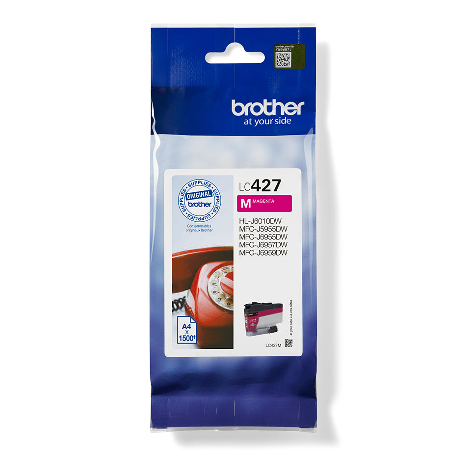 Brother LC427 Magenta Original Ink Cartridge - LC427M. 1,500 Pages