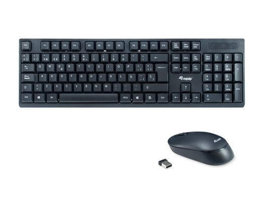 EQ245221 EQUIP Life RF Optical Keyboard+Mouse Black