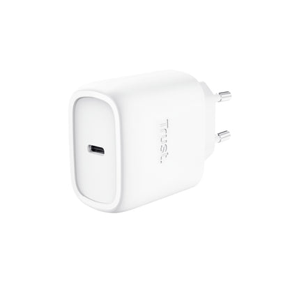 Cargador Pared Trust Maxo GaN 45W 1USB-C Blanco (25522)