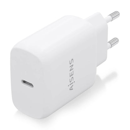 Cargador de Pared AISENS 1xUSB-C 25W Blanco (A110-0756)