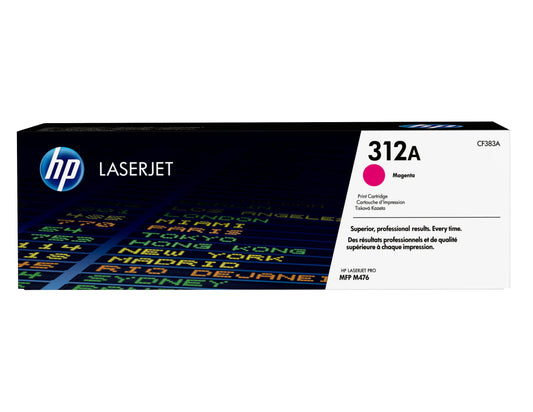 HP CF383A Magenta Cartucho de Toner Original - 312A. 2.700 Paginas