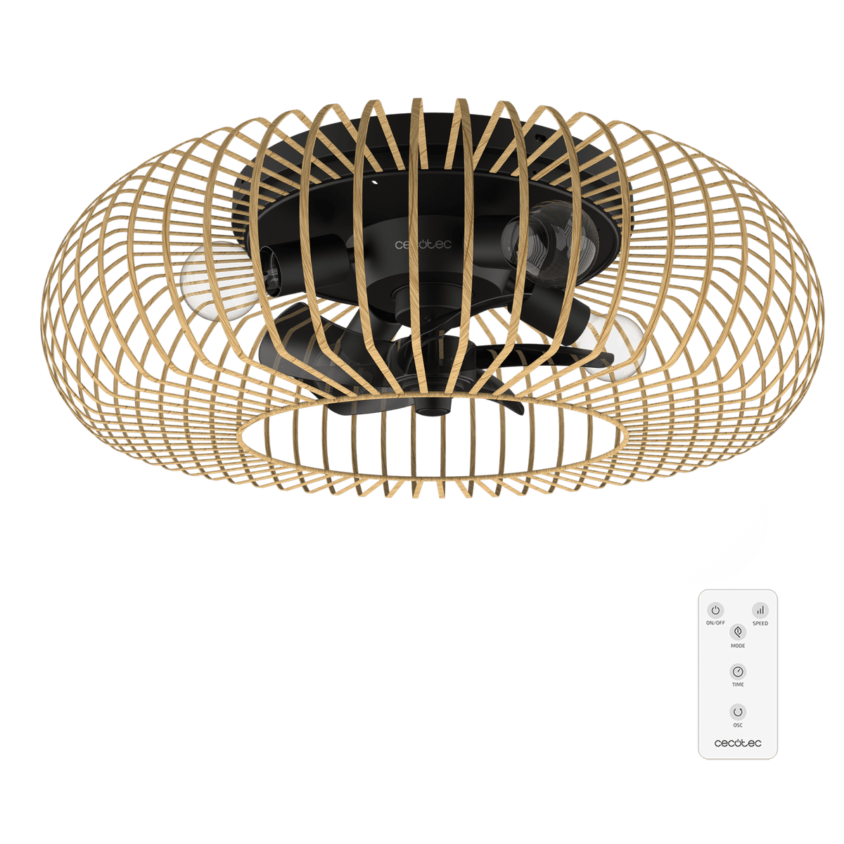 Ventilador Techo CECOTEC 600 Natural LightWood (08643)