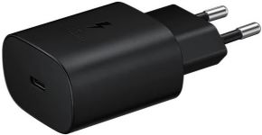 Cargador de pared a USB-C 25w 3a negro
