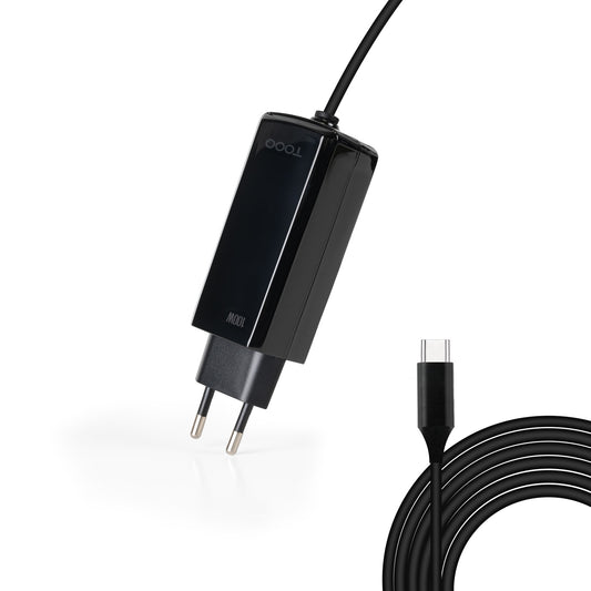 TooQ USB-C 100W Black Charger (TQLC-USBCGAN100PD-C)