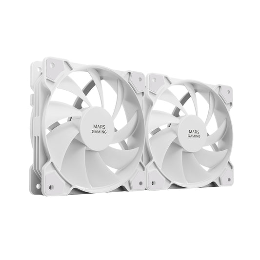 Ventilador Mars Gaming MF-PROX2 Kit 2 Blanco (MFPROX2W)