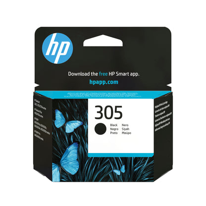 HP 305 Negro Cartucho de Tinta Original - 3YM61AE. 120 Paginas