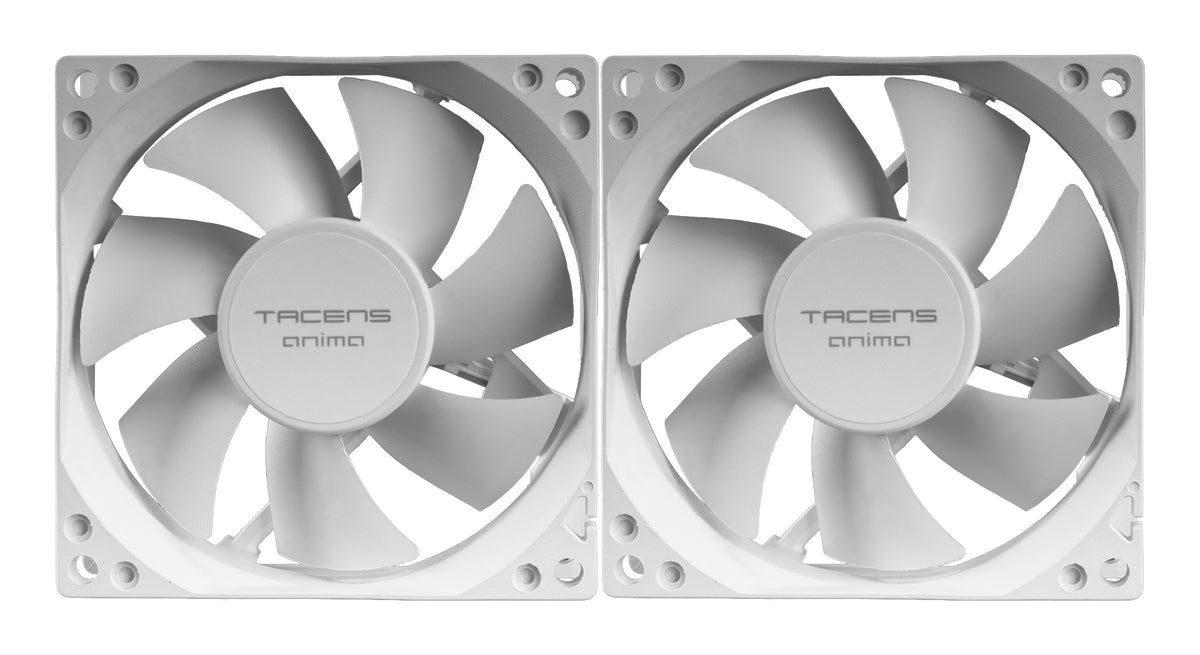 Ventilador TACENS Anima 8cm 2 Unidades Blanco (AF8X2W)
