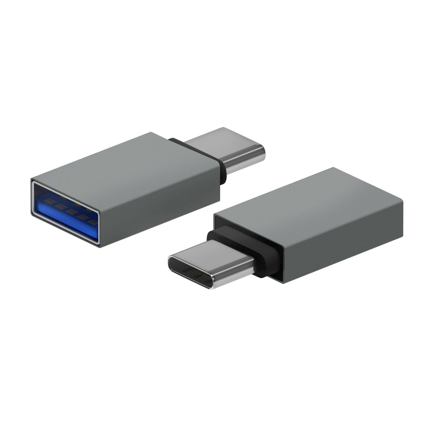 Adaptador AISENS USB-C/M a USB-A/H Gris (A108-0718)