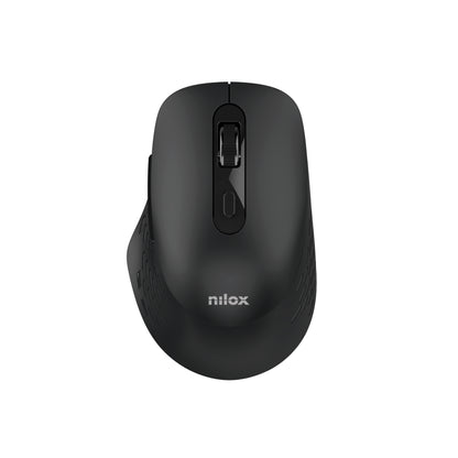 Ratón NILOX RF Wireless/BT 1600dpi Negro (NXMODWI01)