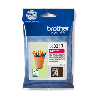 BROTHER Magenta Ink 550 pages (LC3217M)