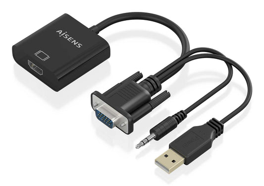 AISENS VGA/3.5mm/USB-A/M to HDMI/F Converter (A115-0872)