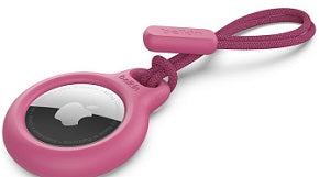 Correa con protector para airtag rosa
