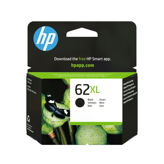 HP 62XL Black Original Ink Cartridge - C2P05AE. 600 Pages
