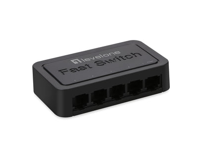 LevelOne 5xRJ45 10/100 Black Switch (FEU-0512)