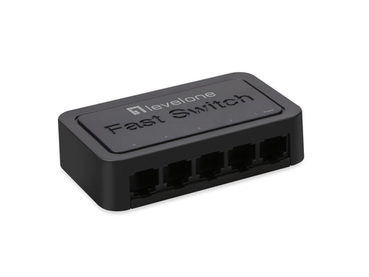 LevelOne 5xRJ45 10/100 Black Switch (FEU-0512)