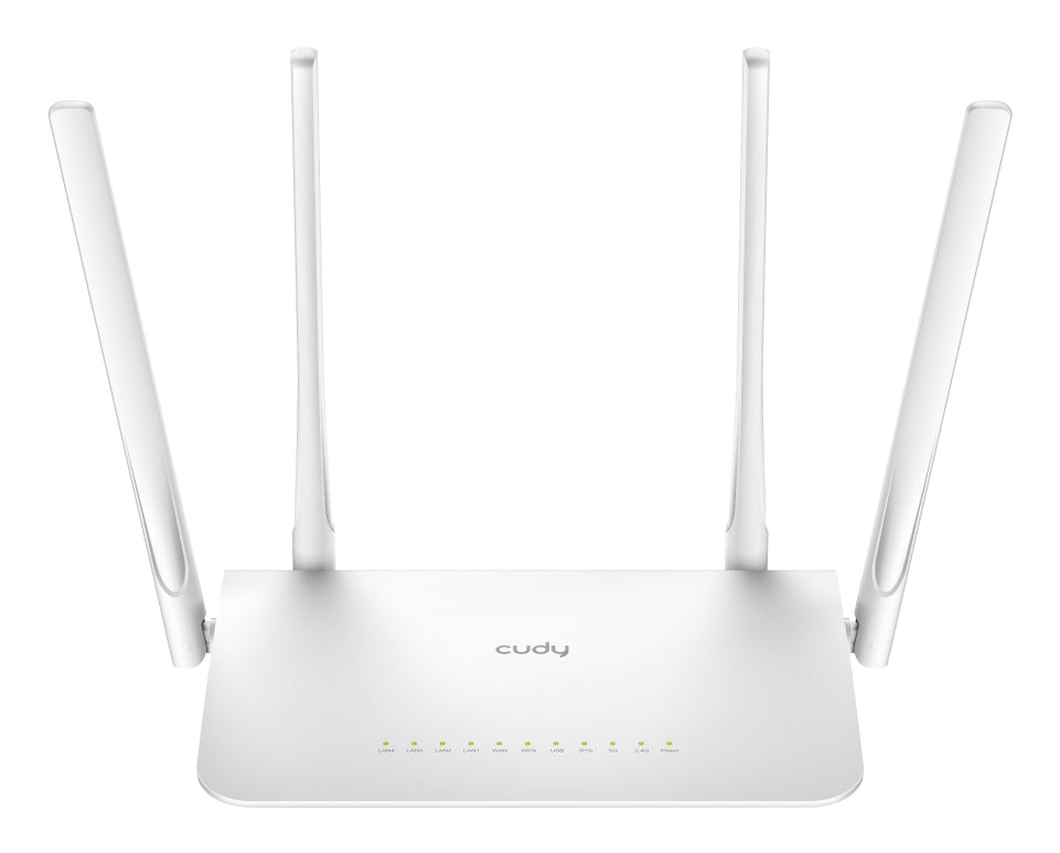 Router CUDY AC1200 WiFi 5 Dual-Band White (WR1300)