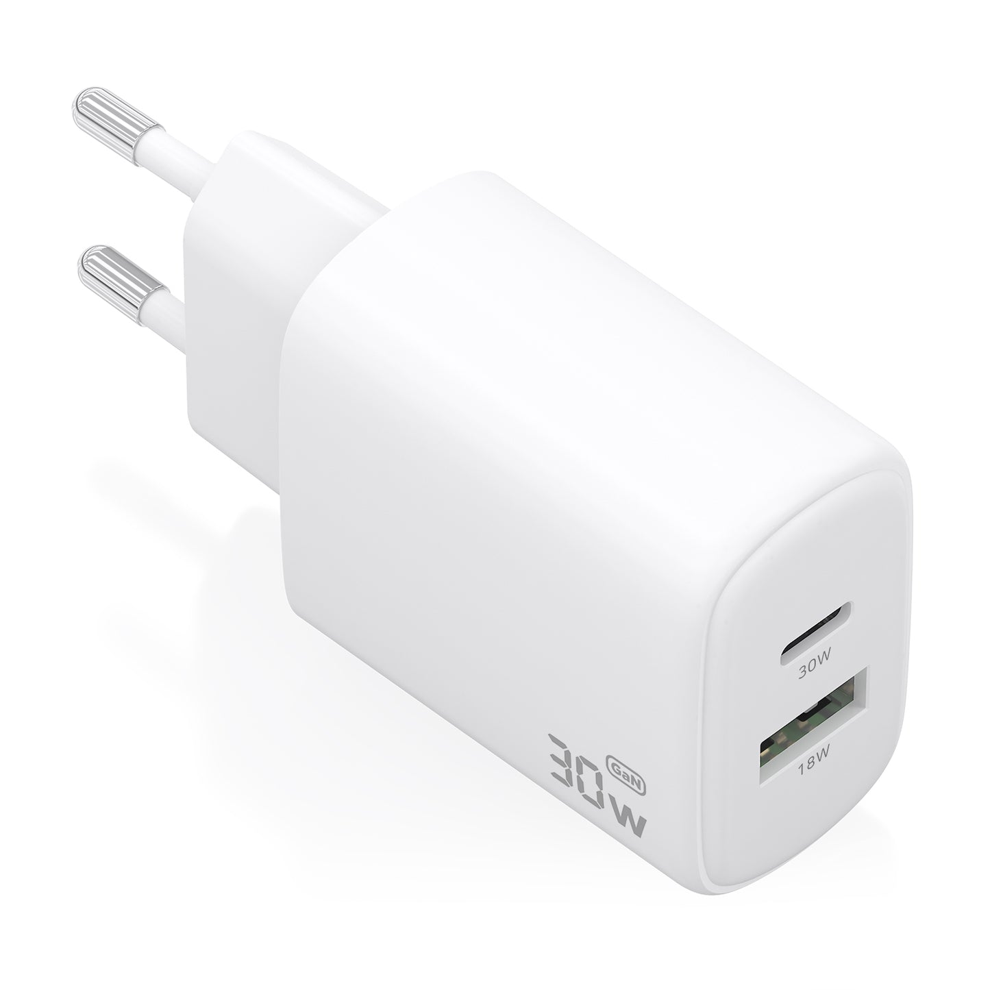 AISENS USB-A/C 30W White Wall Charger (A110-0977)
