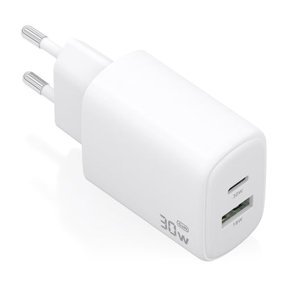 AISENS USB-A/C 30W White Wall Charger (A110-0977)