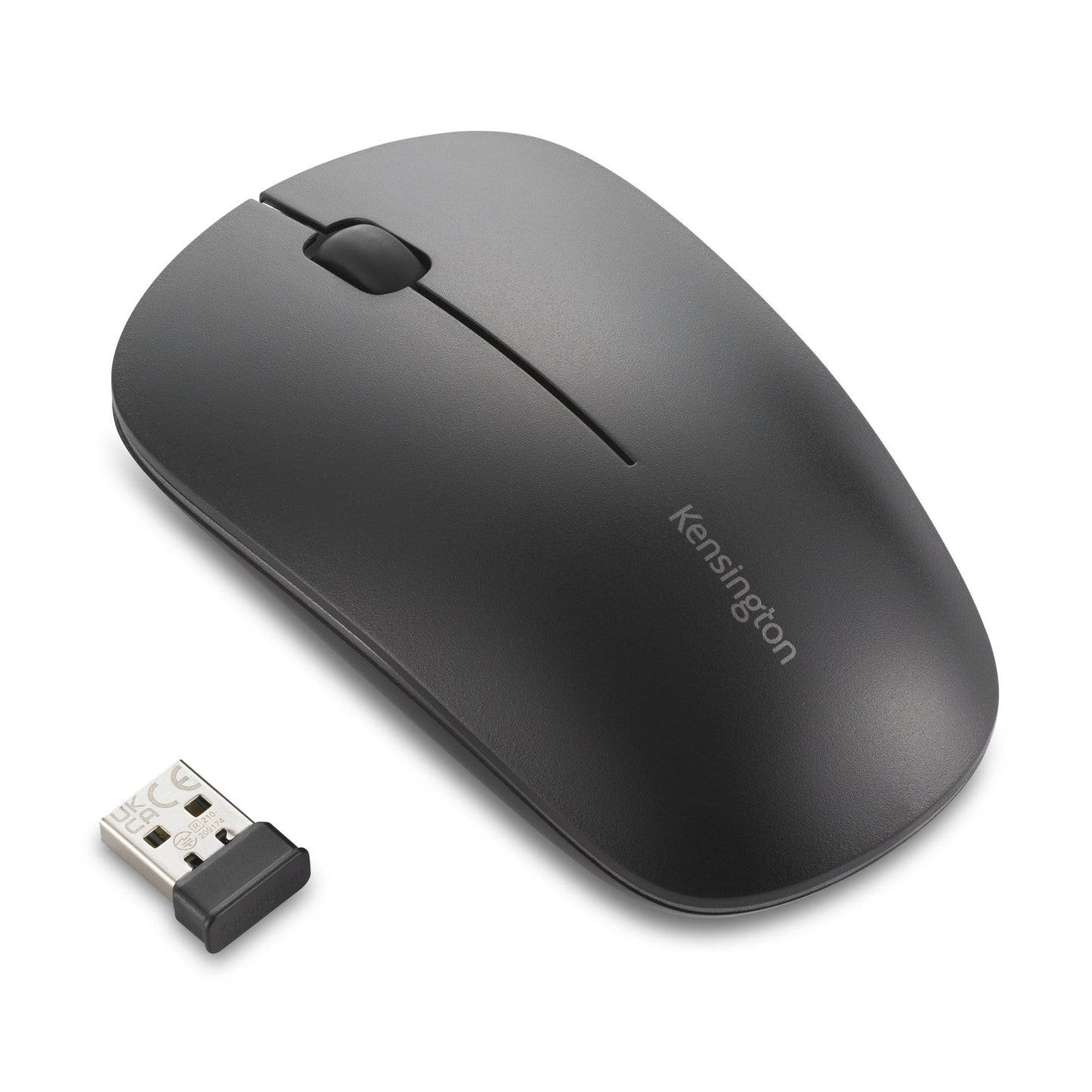 Rechargeable mouse with up to four months of battery life, MY230 EQ multi-device Bluetooth 5.4 and USB receiver, three silent buttons, ideal for small and medium hands, black color