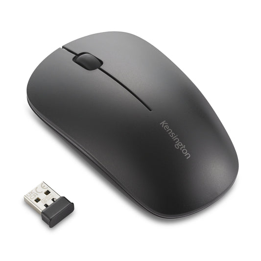 Rechargeable mouse with up to four months of battery life, MY230 EQ multi-device Bluetooth 5.4 and USB receiver, three silent buttons, ideal for small and medium hands, black color