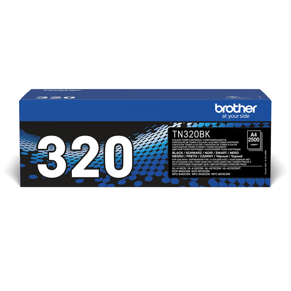 Brother TN320 Negro Cartucho de Toner Original - TN320BK. 2.500 Paginas