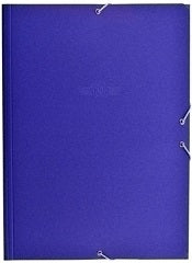 Carpeta con elastico formato 1/8 azul