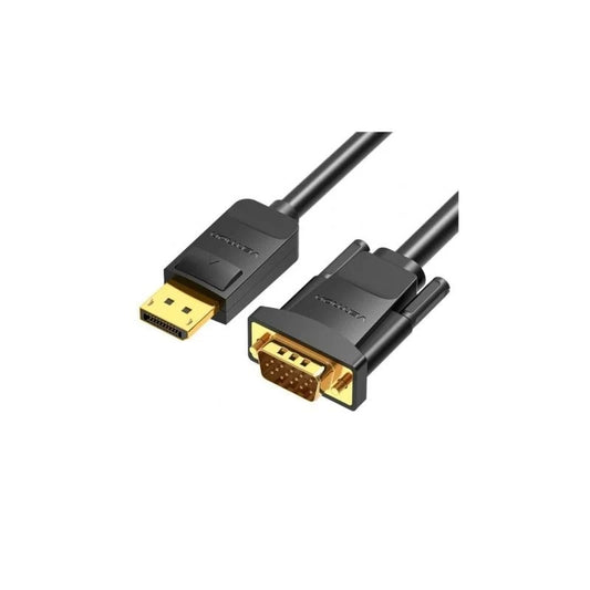 CABLE CONVERSOR VENTION DISPLAYPORT/M - VGA/M 1.5M BLACK