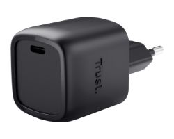 Cargador Pared Trust Maxo GaN 30W 1xUSB-C Negro (25519)